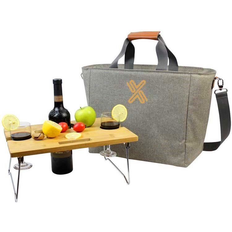 Insulated cooler tote pack portable wine carrier bag picnic cooler wine bag