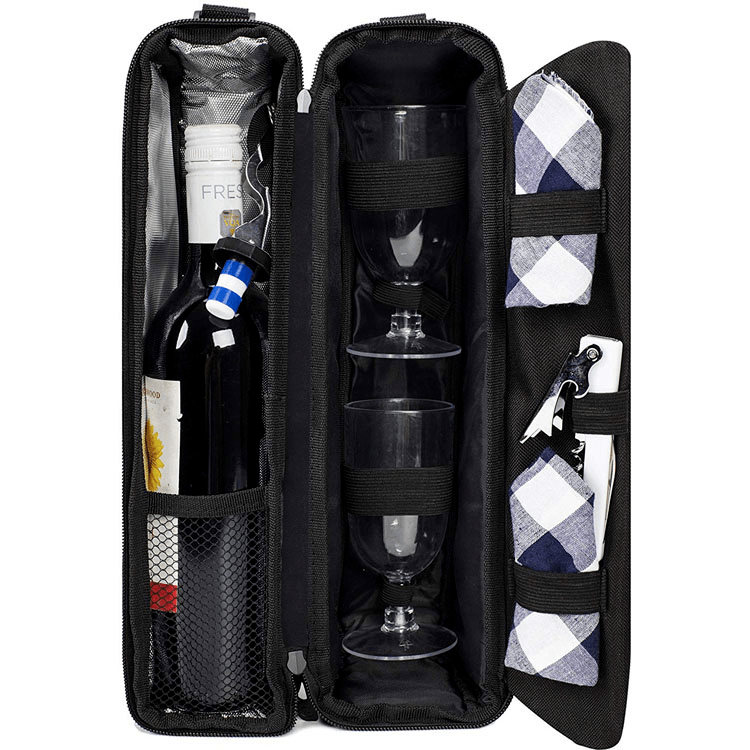 Wine tote Bag with Cooler Compartment