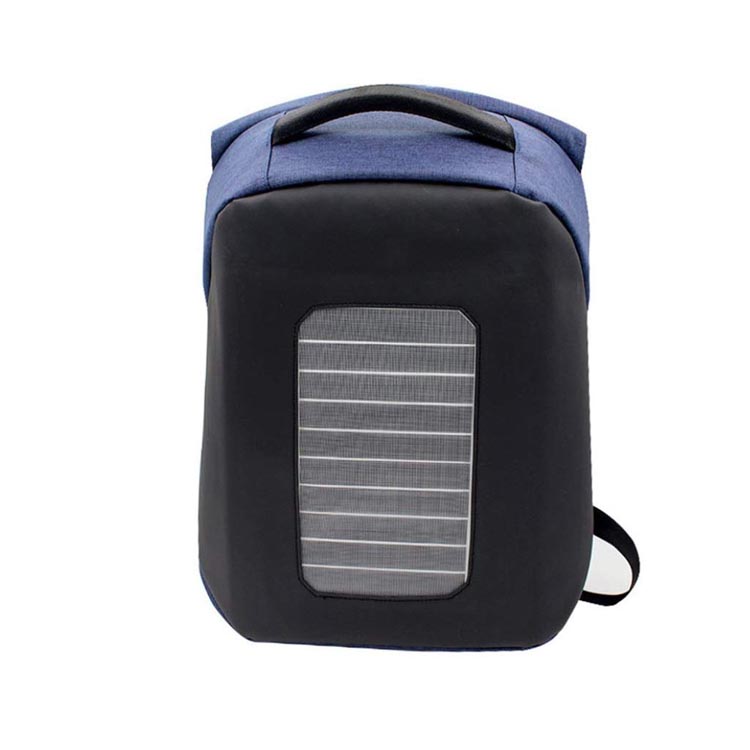 Solar Panel Powered Backpack Water Resistant Bag with USB Charging Port for Business Laptop backpack