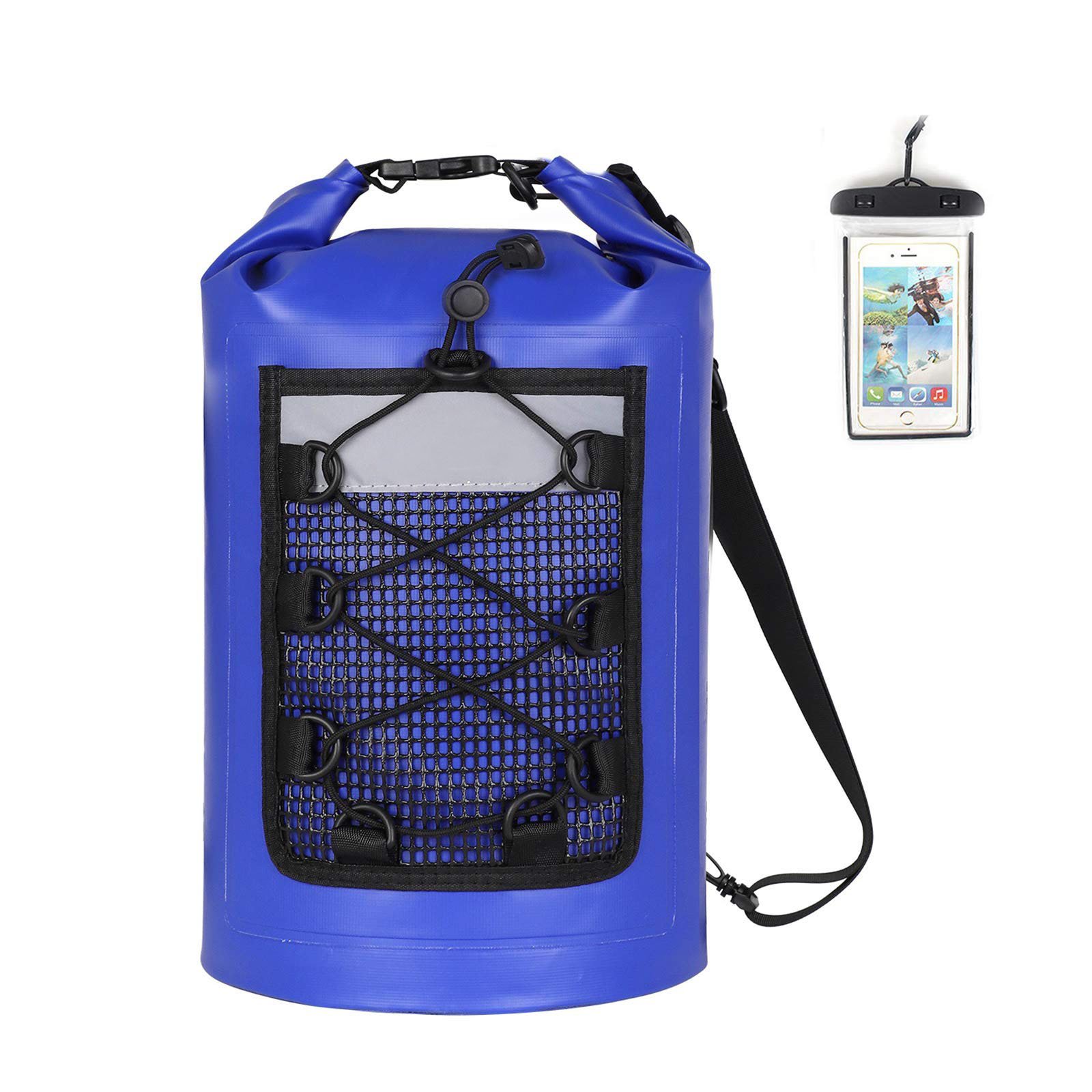 Waterproof Dry Bag, 5L/ 10L/ 20L/ 30L Roll Top Lightweight Dry Storage Bag Backpack