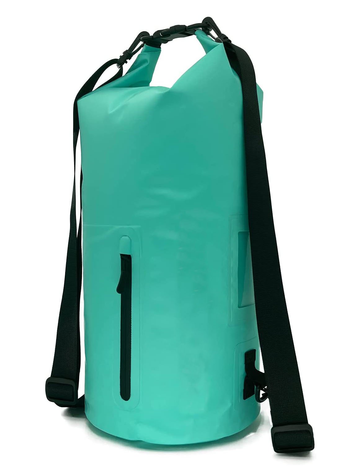 Waterproof Dry Bag with Front Zippered Pocket Roll Top Floating Waterproof Bag