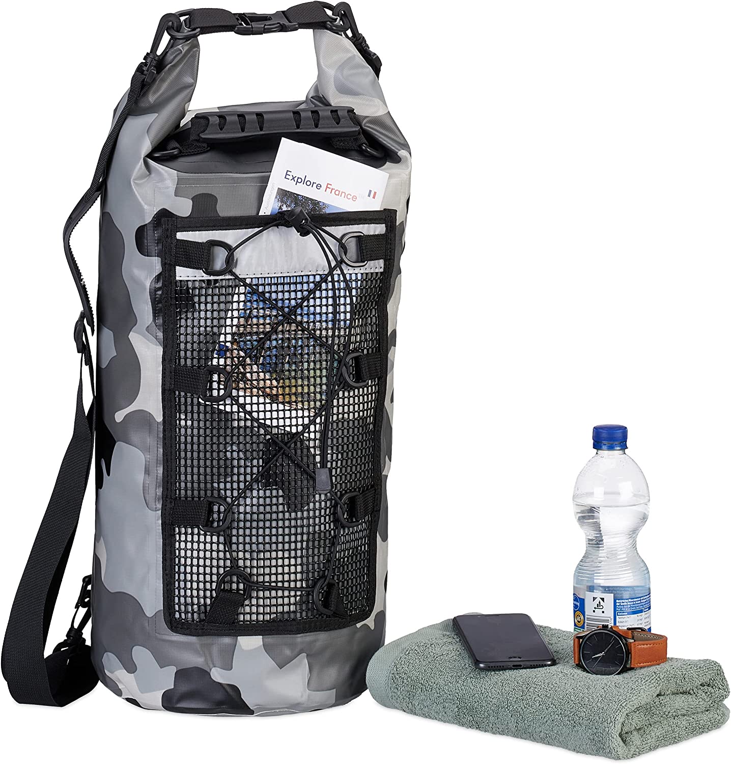 25 litres Waterproof Backpack with Shoulder Strap Ocean Bag for Water Sports Trekking 